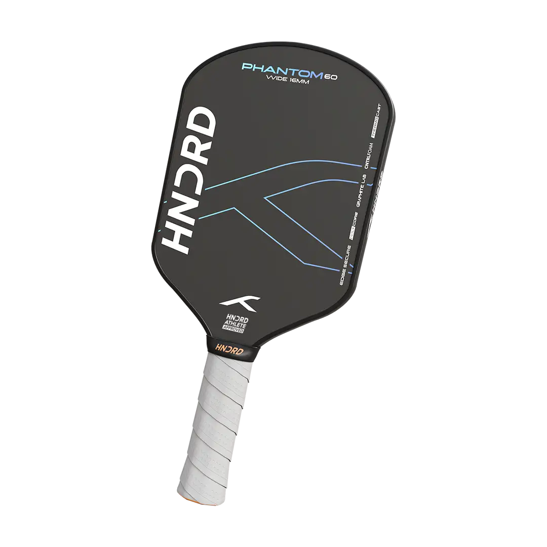 Hundred Phantom 60 Pickleball Paddle (Wide/Extended) | Fiberglass Face & Polymer Core for Power & Spin | Ideal for Recreational Play | ProBadminton.in