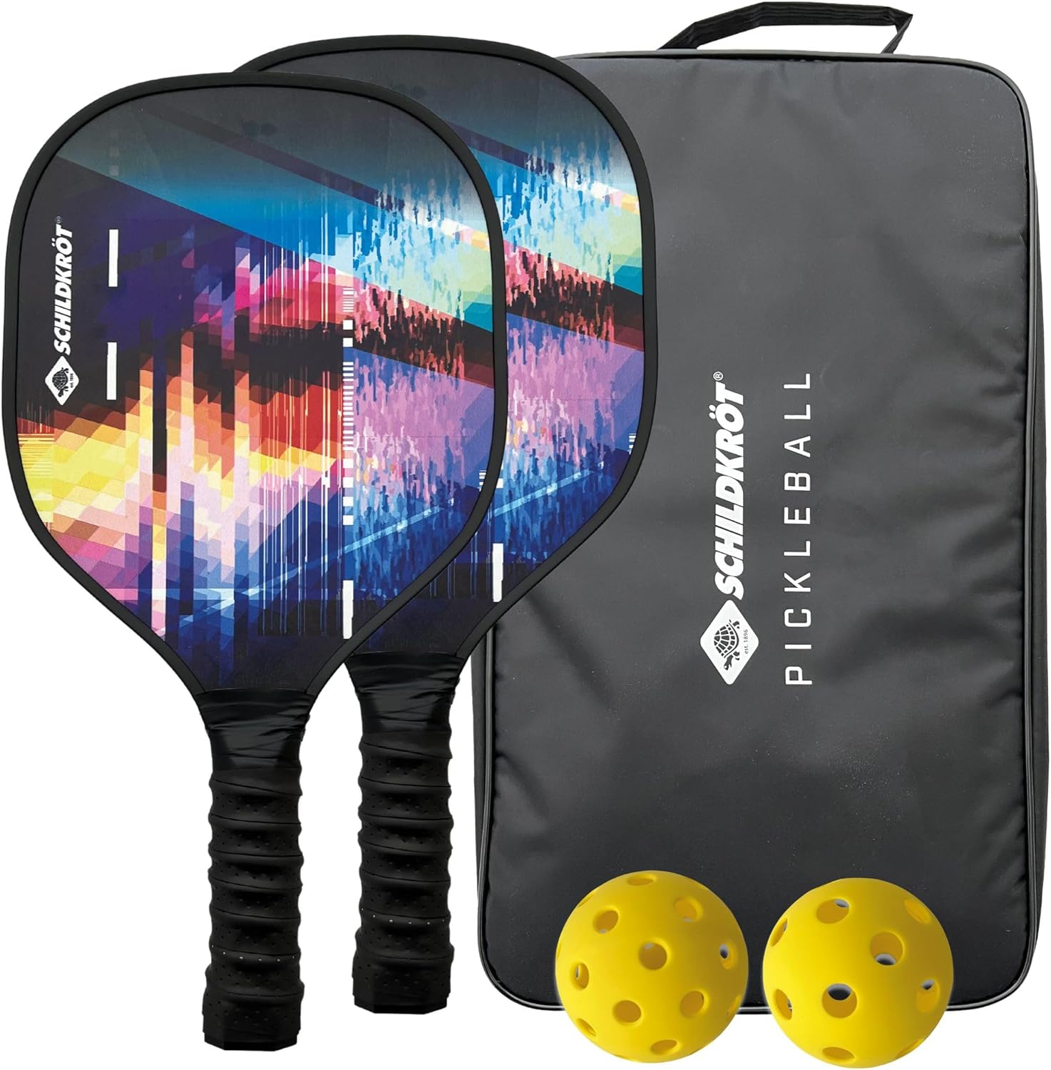 Schildkrot Pickleball Set – Best Paddle Ball in India for Beginners | 2 Rackets + Indoor & Outdoor Balls | Pickleball Paddle India
