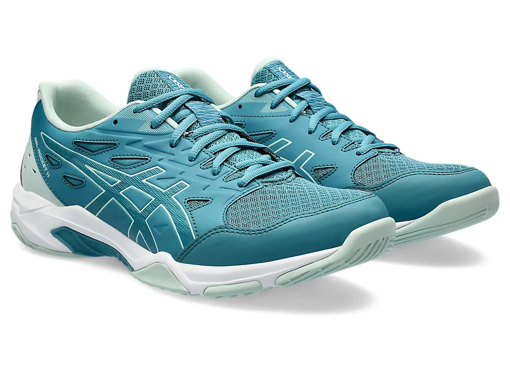 ASICS GEL ROCKET 11 INDOOR SHOES (BLUE TEAL/PALE MINT)
