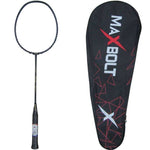 Maxbolt Traing 150 unstrung carbon fiber badminton racquet. Available at probadminton.in.
