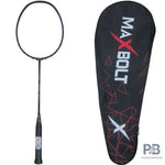 Maxbolt Traing 150 unstrung carbon fiber badminton racquet. Available at probadminton.in.