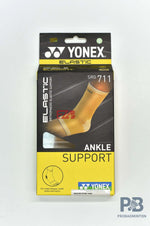 Yonex SRG 711 Ankel Support Beige - Orthopeadic Elastic Ancle Brace for Sports Injury Releif in India | Best Ankle Suport for Badminton, Running & Gym