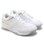 YONEX POWER CUSHION STRIDER FLOW WIDE Badminton Shoe (WHITE/GOLD)