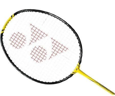 Alt Text: Detailed view of the grip and stringbed of the Yonex Nanoflare 1000 Tour badminton racket, with suggested string tensions for 4U (20-28 lbs) and 3U (21-29 lbs) weight options. now only probadminton.in