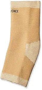Yonex SRG 711 Ankel Support Beige - Orthopeadic Elastic Ancle Brace for Sports Injury Releif in India | Best Ankle Suport for Badminton, Running & Gym