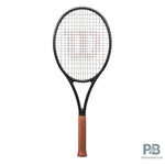 Wilson RF 01 Future tennis rackett (unstrung) with its distinctive SABR Frame Design, designed with Roger Federer for unparalleled versatility. Shop at ProBadminton.in.