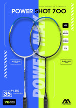 Poweer Max Power Shot 700 Gutted Badmiton Racquet Fram
