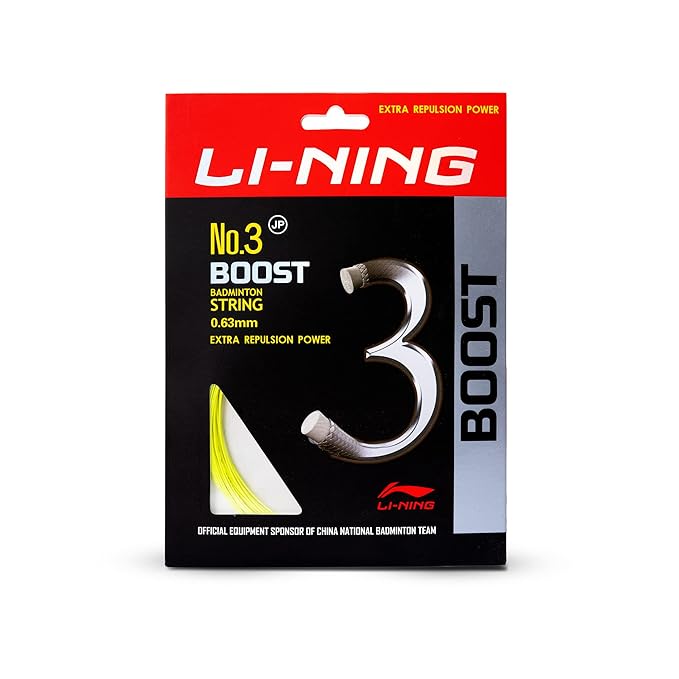 Li-Ning No. 3 Boost Nylon Badminton String with high Repulsion Power