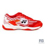 Yonex V 200i Badminton Shoe | Ruby Red/Medallion Gold - Probadminton