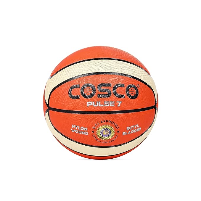 Cosco Pulze Ruber Basketbal Size 7 – Two Colur BFI Aprooved for Kids Play