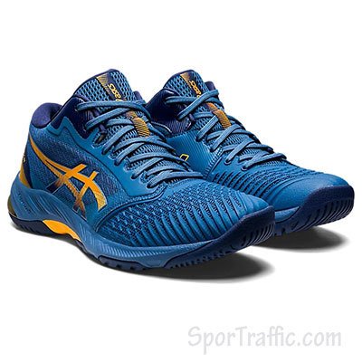 Asics Netburner Ballistic FF MT 3 Indoor Shoes (Azure / Amber)