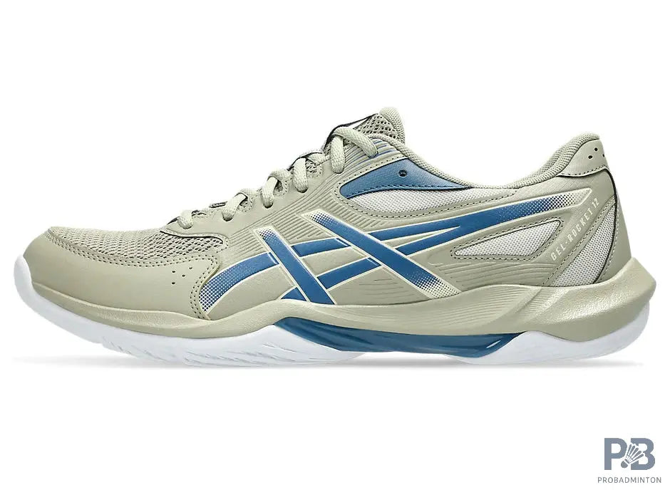 Asics Gel Rocket 12 Badminton Shoe Khak/ Winter Sea
