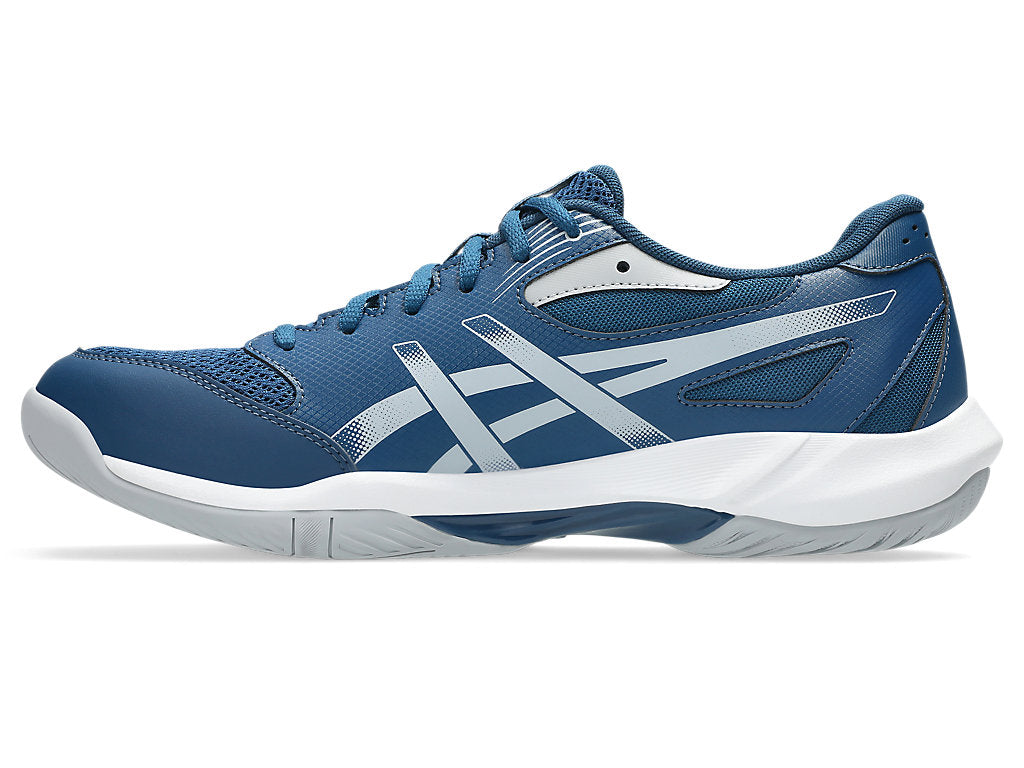 asics gel roket 12 badminton shoe mako blue probadminton.in