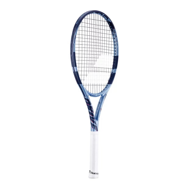 Babolat Pure Drive light blue and red tennis racket. Now available in probadminton