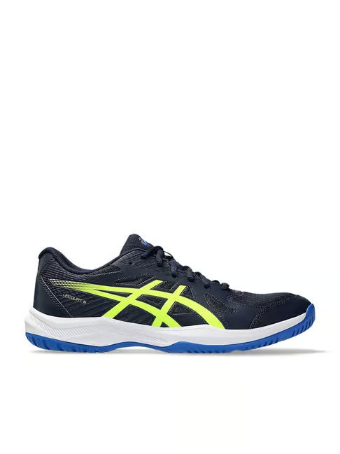 ASICS Upcourt 6 Men's Badminton Shoes – Midnight / Safety Yellow