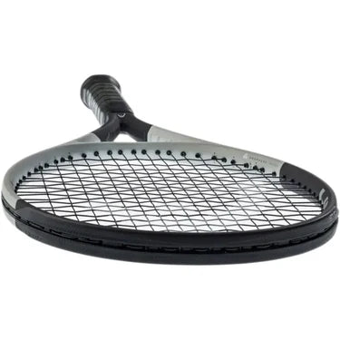 Full view of the HEAD Speed MP L 2024 tennis racket, held by a player on court, emphasizing its agile look for a fast-paced "misspell match." Find it at ProBadminton.in
