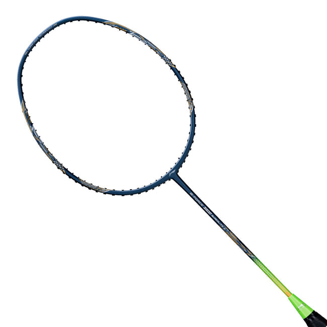 Lining G-Force 3900 Superlite II Badminton Racquet | Navy/ Neon Green