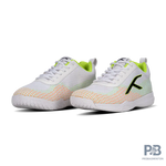 Hundred Blade Lite Badminton Shoe | White/Lime/Orange - Probadminton