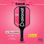 Single Airavat Thor 7408 Paddle (Assorted Colours) - Durable Nomex Core & Ergonomic Grip | ProBadminton.in
