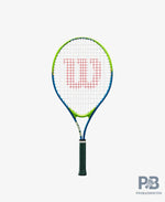 Wilzon Slam 25 Tenis Racquet Blue Greeen – Best Kids Racket for Beginers in India
