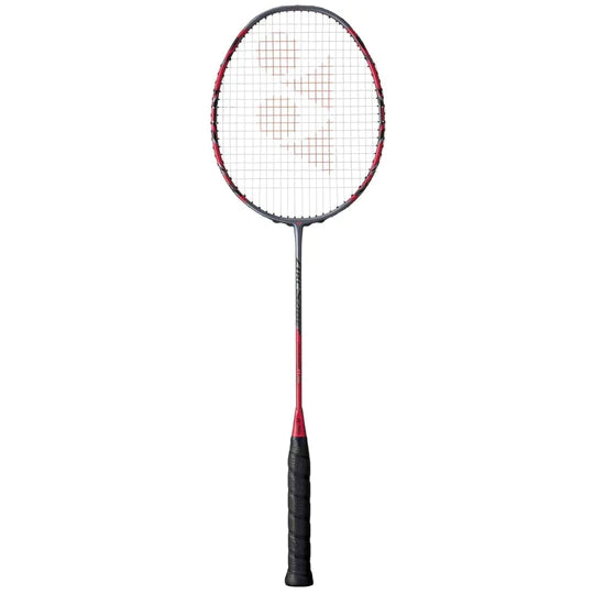 Yonex Arcsaber 11 Tour badminton racket in Grayish Pearl, showcasing its stiff flex and control-focused design.