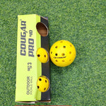 Cougar Pickleball Pro 40 (Pack of 3) | Outdoor 40-Hole Ball | Best Pickleball Ball in India Online