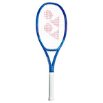 Yonex Ezone 98 Tennis Racquet in Blast Blue (front view), showcasing its compact head and vibrant color. Ideal for advanced players seeking precision power. Available at ProBadminton.in.