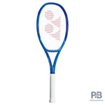Yonex Ezone 98 Tennis Racquet in Blast Blue (front view), showcasing its compact head and vibrant color. Ideal for advanced players seeking precision power. Available at ProBadminton.in.