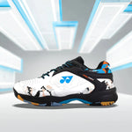 Yonex Arma Force Badminton Shoes for Men (White/Black/Mali Blue)