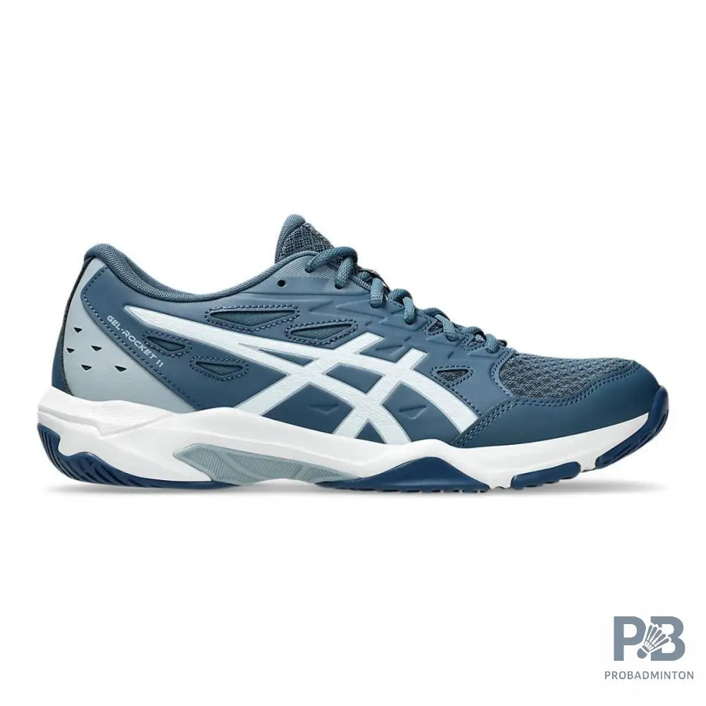 Asics GEL-ROCKET 11 Indoor Court Shoe (Vintage Indigo White)