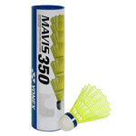 "Yonex Mavis 350 Blue Cap White Nylon Shuttlecock - Pro Badminton Training Shuttle with Cork Base
