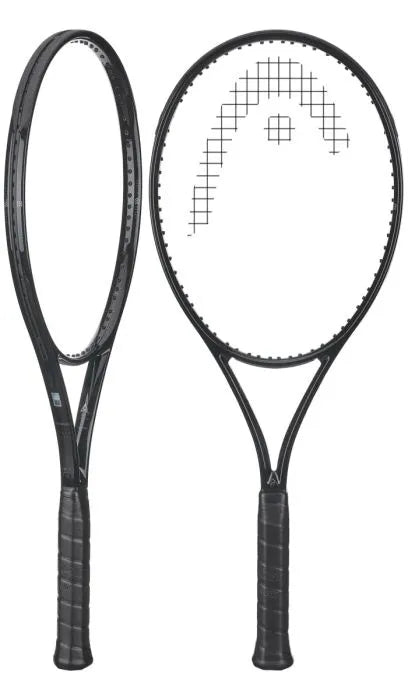 Full view of the HEAD Speed MP Legend 2024 tennis racquet, held by an expert player on court, emphasizing its powerful appearance for a pro "misspell match." Find it at ProBadminton.in