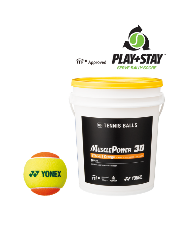 Muscel Power 30 Orange Tenis Balls – 60 Buckit for Kids