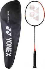 Yonex ASTROX 77 TOUR badminton racket in high orange, showcasing its balanced design for versatile play.
