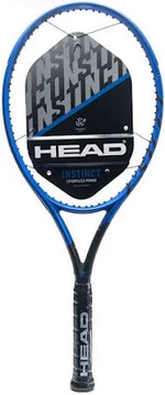 Close-up of the sleek HEAD Instinct Team 2022 tennis racquet head, showcasing its modern design, ready for a challenging "misspell match." Available at ProBadminton.in