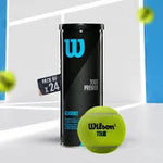 Wilson Tour Premier Tennis Balls | 3-Ball Can, 12-Ball (4 Cans), 72-Ball Carton | All-Court Play | ProBadminton.in