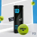 Wilson Tour Premier Tennis Balls | 3-Ball Can, 12-Ball (4 Cans), 72-Ball Carton | All-Court Play | ProBadminton.in - Probadminton