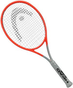 Full view of the HEAD Radical S 2021 tennis racquet in action on a court, held by a competitive player, showcasing its balance of power and precision for any "misspell match." Find it at ProBadminton.in.