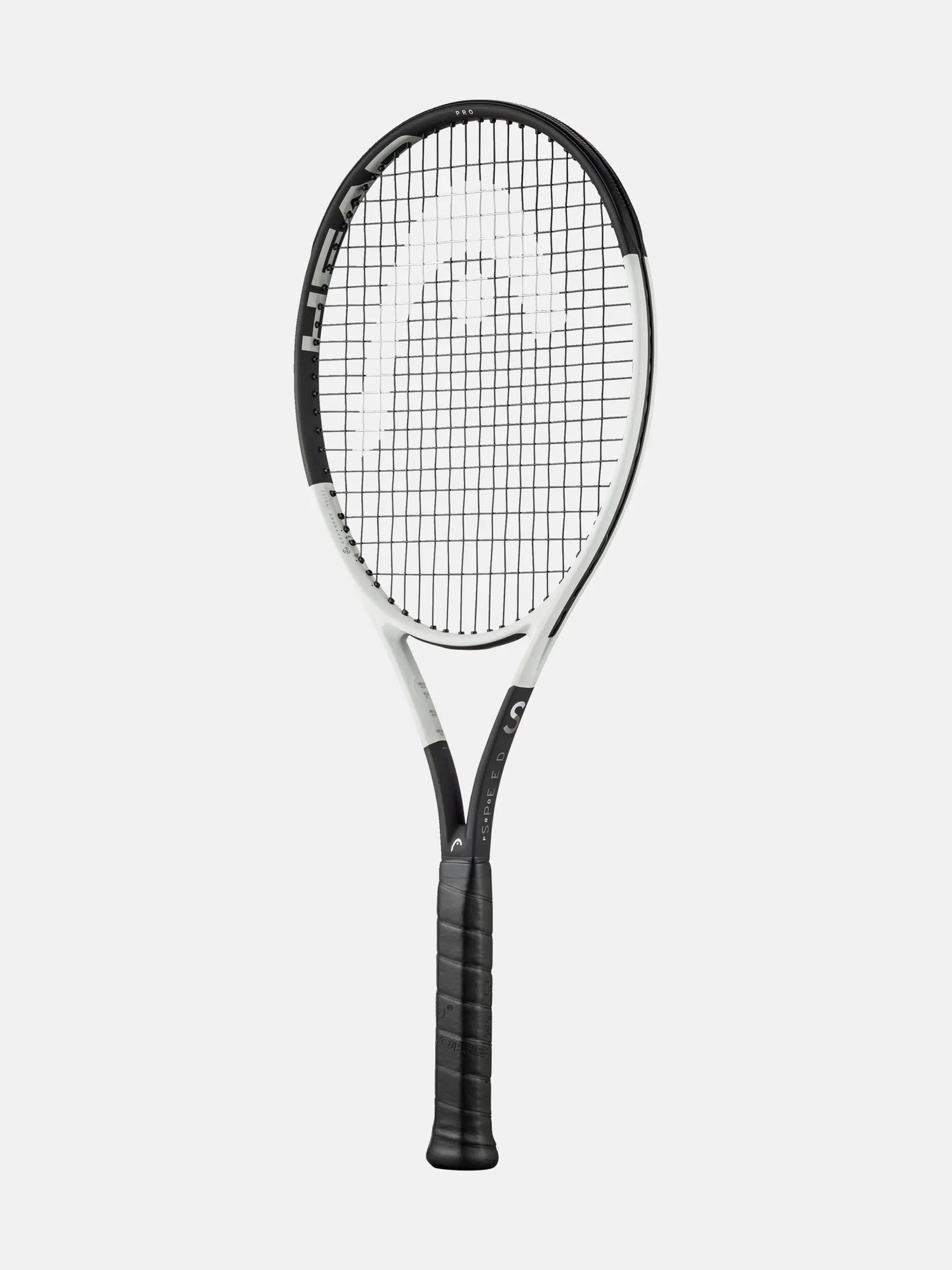 Close-up of the Head Speed Pro 2024 racquet handle and Auxetic 2.0 technology, exclusively at ProBadminton.in for enhanced feel and responsive feedback.