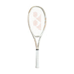 Yonex VCORE 98 Tennis Racquet (305g) in elegant Sand Beige, showcasing its full frame design and modern aesthetic, available at Probadminton.in.