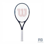 Wilson Roland Garros Equipe HP tennis rackett displayed, emphasizing its design for competitive spirit, power, and accuracy. Available at ProBadminton.in.