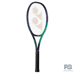 Yonex VCORE Pro 97D tennis racquet in a clean green and purple color scheme, showcasing its full design, available at ProBadminton.in.