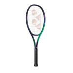 Full Racquet View (Front): Yonex VCORE Pro Game tennis racquet in green and purple, showcasing its full design, ideal for intermediate players, available at ProBadminton.in.
