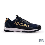 Hundred XOOM Pro Non-Marking Cushion Badminton Shoe (Navy/Gold) - Probadminton