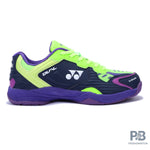 Yonex Dual Badminton Shoes (MARITIME BLUE/ NEON LIME / ELECTRIC PURPLE) - Probadminton