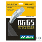 Yonex BG65 Titanium – Precision and Power for Hard Hitters (10m) - BLACK / RED / BLUE / WHITE / PINK - Probadminton