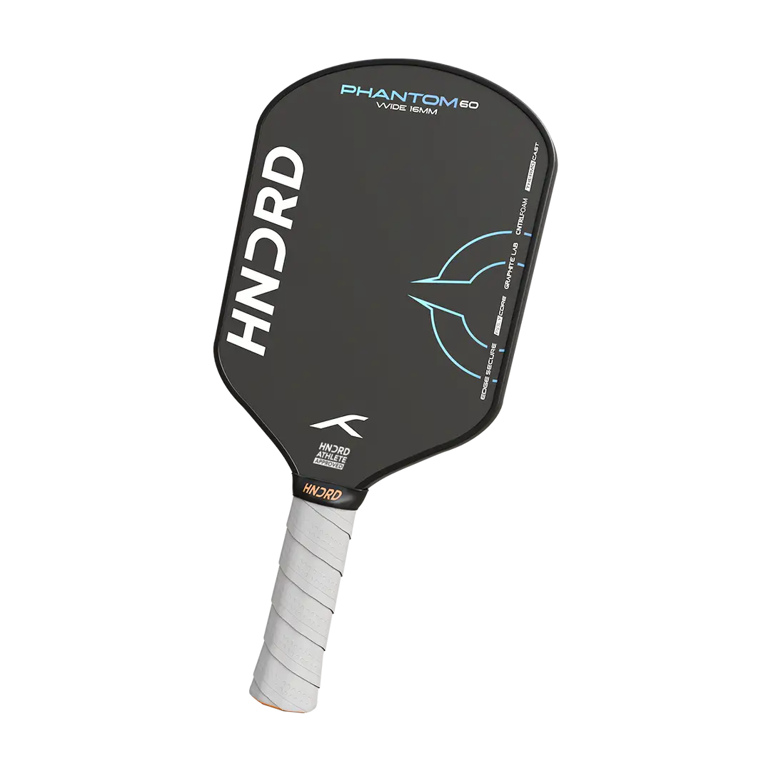 Hundred Phantom 60 Pickleball Paddle (Wide/Extended) | Fiberglass Face & Polymer Core for Power & Spin | Ideal for Recreational Play | ProBadminton.in