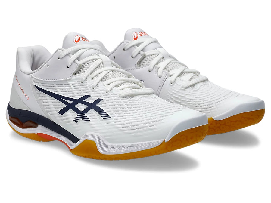 ASICS Court Control FF 3 Indoor Shoes (White/Indigo Fog)