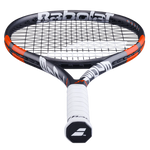 Close-up of Babolat Boost Strike racket head and strings. Now on Probadminton.in