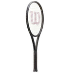 Action shot of a player holding the Wilson Pro Staff 97L V14 tenniss racket, demonstrating its easy maneuverability on the court. Shop at ProBadminton.in.